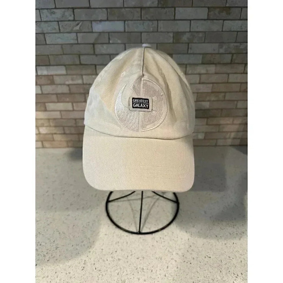 Disney Parks Star Wars "Greatest In The Galaxy" Adult Baseball Hat Cap Beige ds - Picture 1 of 3